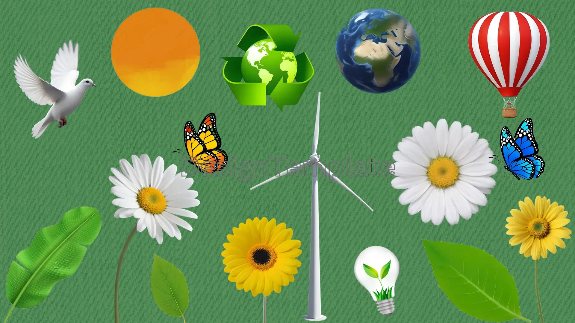 Environmentally Sustainable 3D Elements Pack image